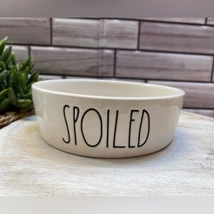 Rae Dunn❤️ “SPOILED “Pet Bowl for Cat& SM Dog New
